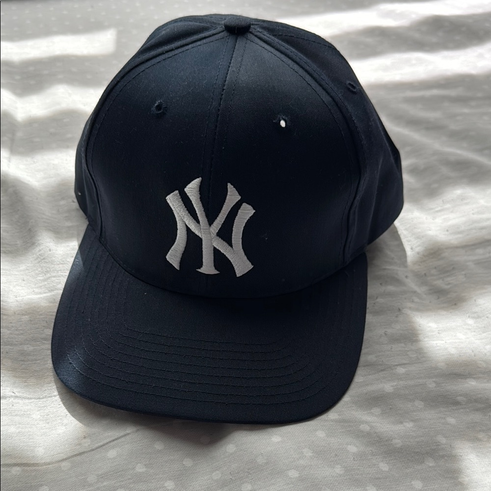 Black Baseball Cap with White Logo